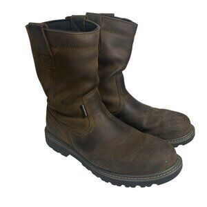 Wolverine Men’s 10.5 Brown Leather Floorhand Waterproof Wellington Work Boots